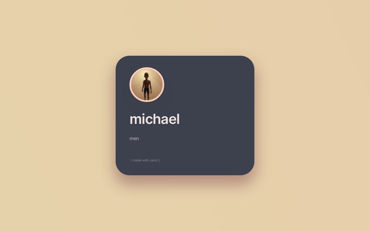 Carrd profile picture for @michael